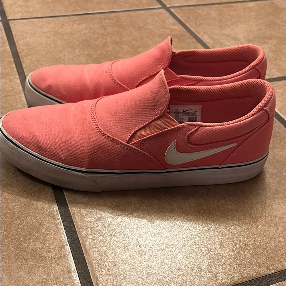 Nike Pink and White Sneakers